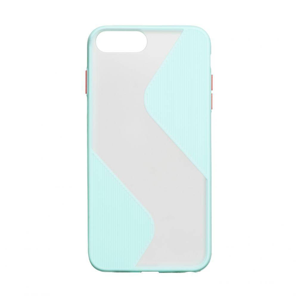 

Матовый чехол iPhone 7 Plus/8 Plus Айфон 7/8 Плюс противоударный чехол Бирюзовый