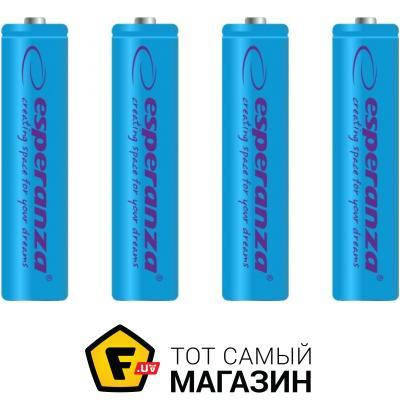 

Аккумулятор Esperanza HR03 AAA 1000мАч Ni-MH, 4шт. (EZA102B)