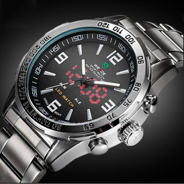 

Weide Чоловічий спортивний кварцовий годинник Weide Standart Silver 1506