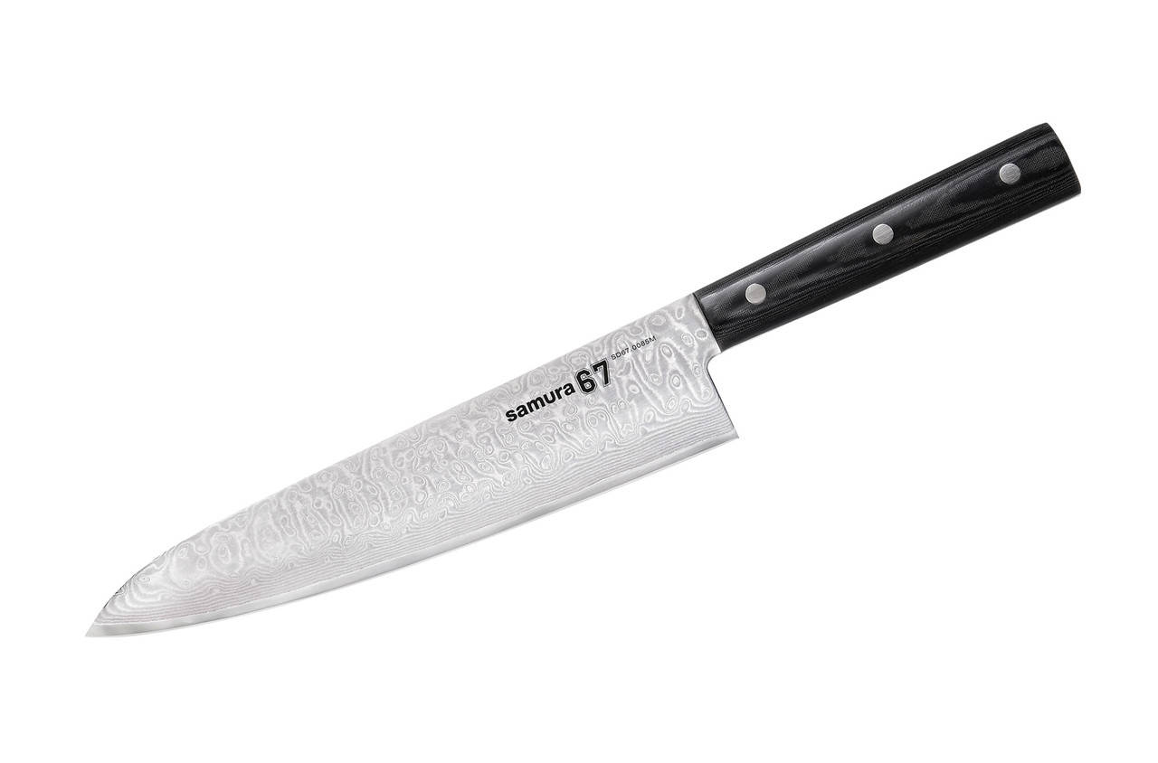 

Нож Поварской Шеф Samura 67 Damascus SD67-0085M, 208мм