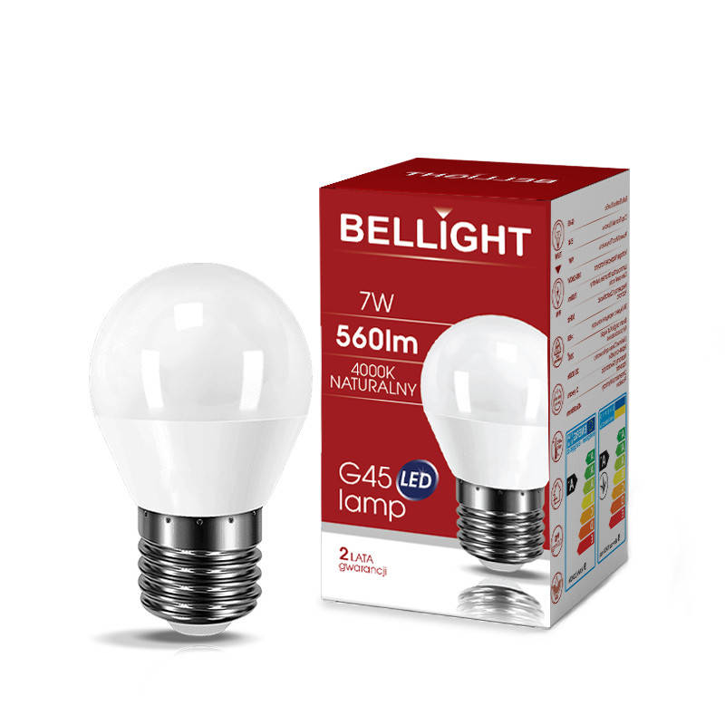 

Лампа светодиодная LED G45 220V/7W E27 4000K