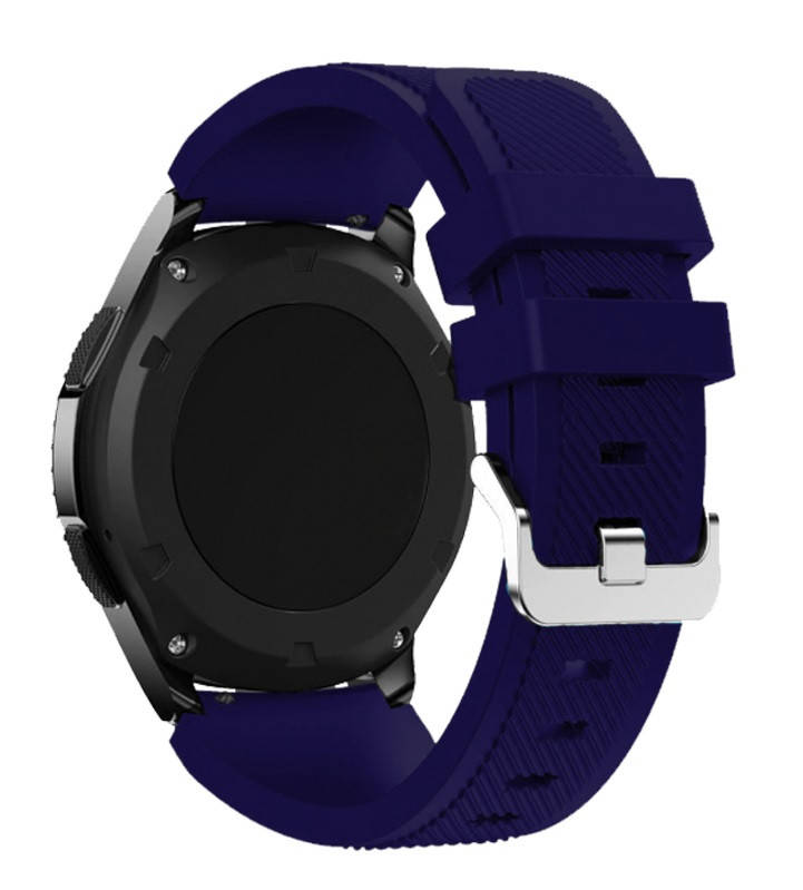 

Ремешок для часов amazfit gtr 47mm pace stratos силиконовый темно-синий