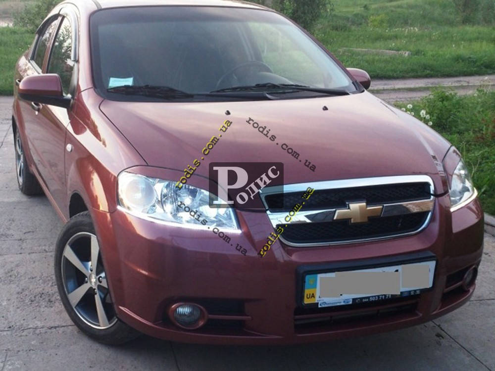 

Реснички на фары Chevrolet Aveo T250 (ZAZ Vida) "Orticar" (стеклопластик), Черный