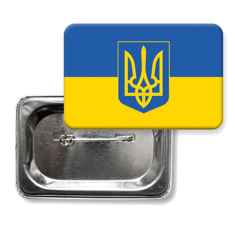

Значок "Флаг Украины с гербом"