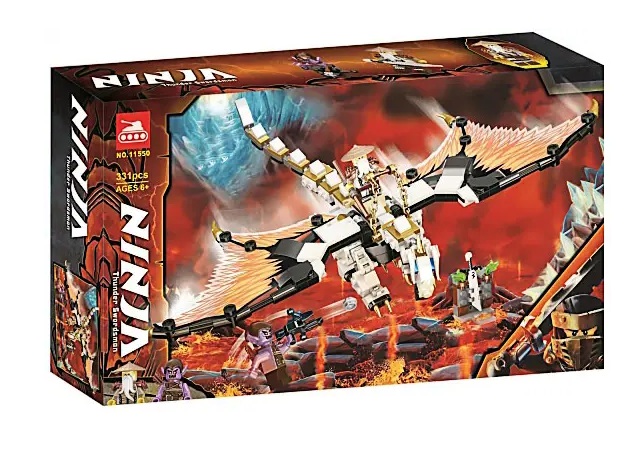 

Конструктор 11550 Ниндзя Ниндзяго Боевой дракон Мастера Ву, 331 деталь