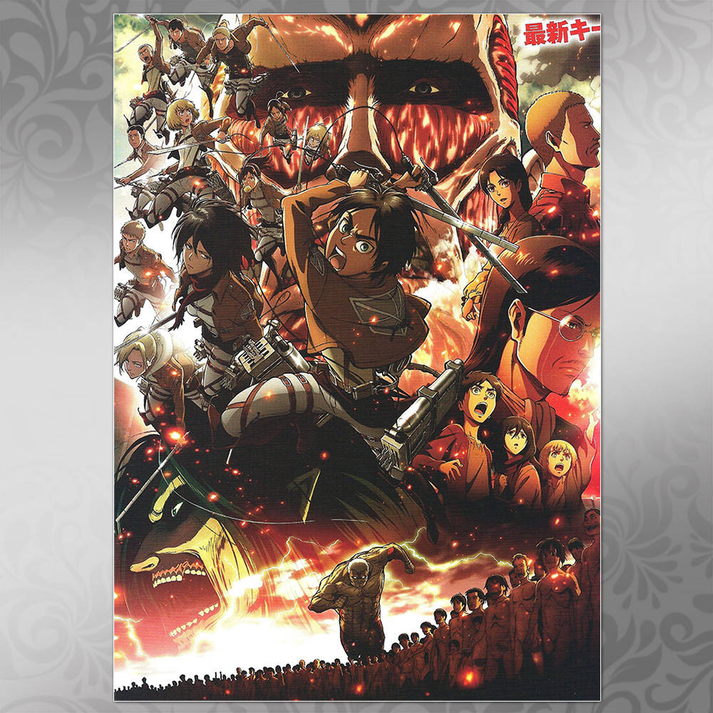 

Плакат Аниме Attack on Titan 005