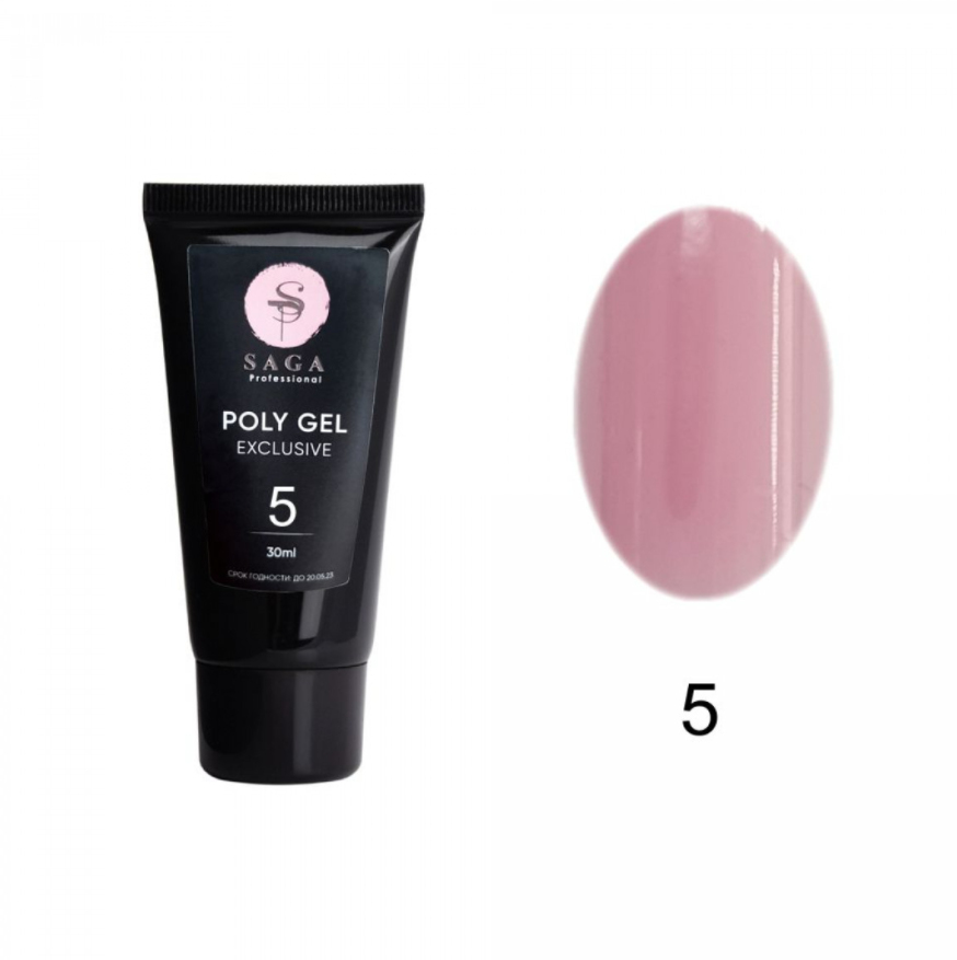 

Полигель с шиммером Saga Professional EXCLUSIVE Poly Gel №5 30 мл