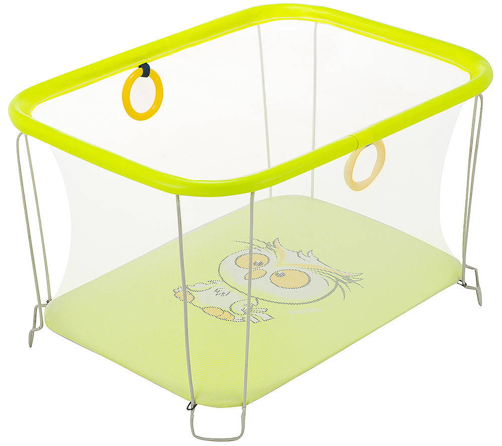 

Детский манеж игровой KinderBox солнышко Желтый сова с мелкой сеткой (SUN 44302)
