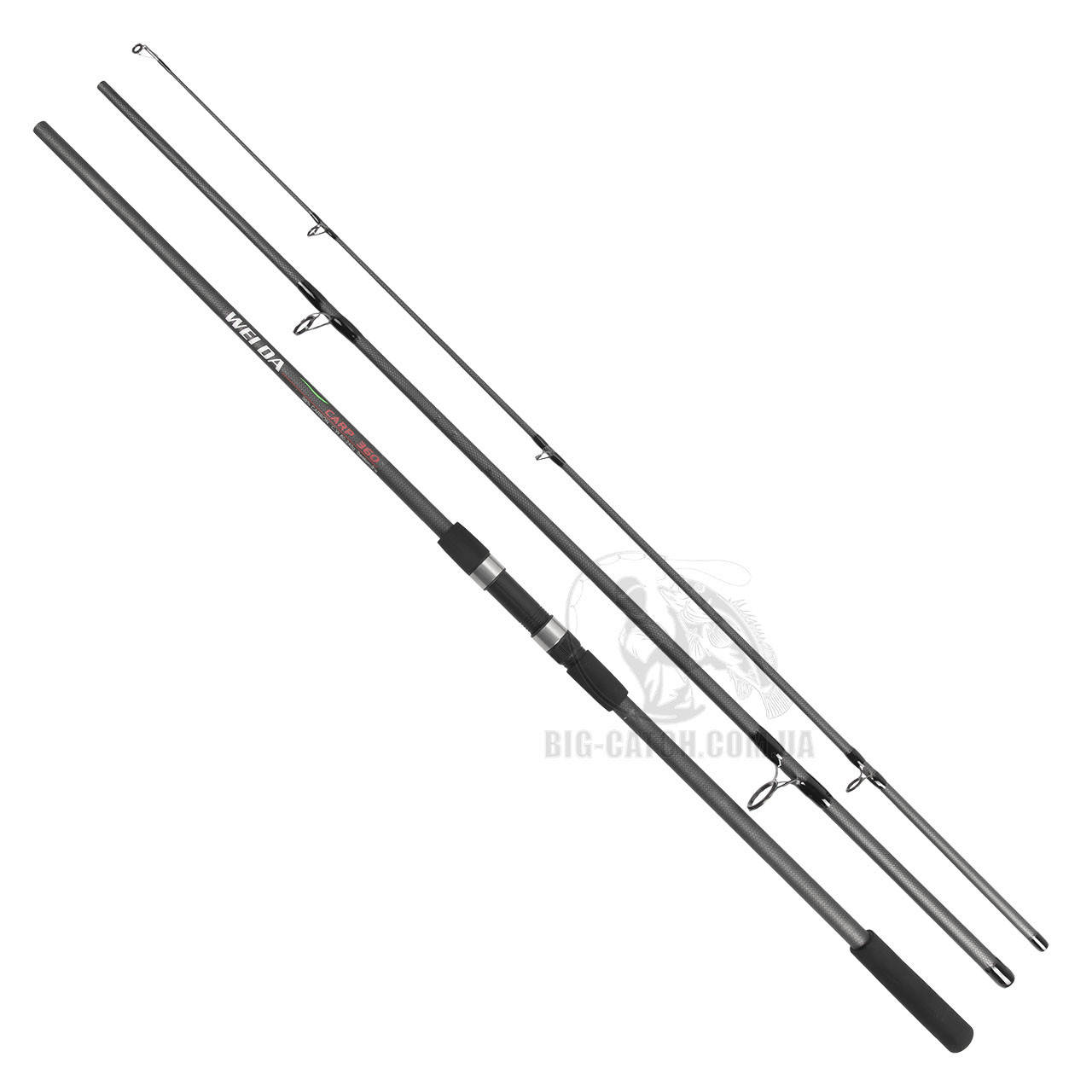

Карповое удилище Weida Carp 98% Carbon 80-240 г 360, Серый