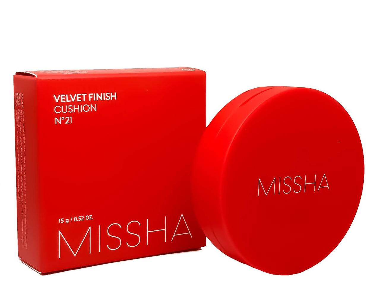 

Тональный кушон с матовым финишем Missha Velvet Finish Cushion SPF50 + / PA +++ № 23 - натуральний бежевий
