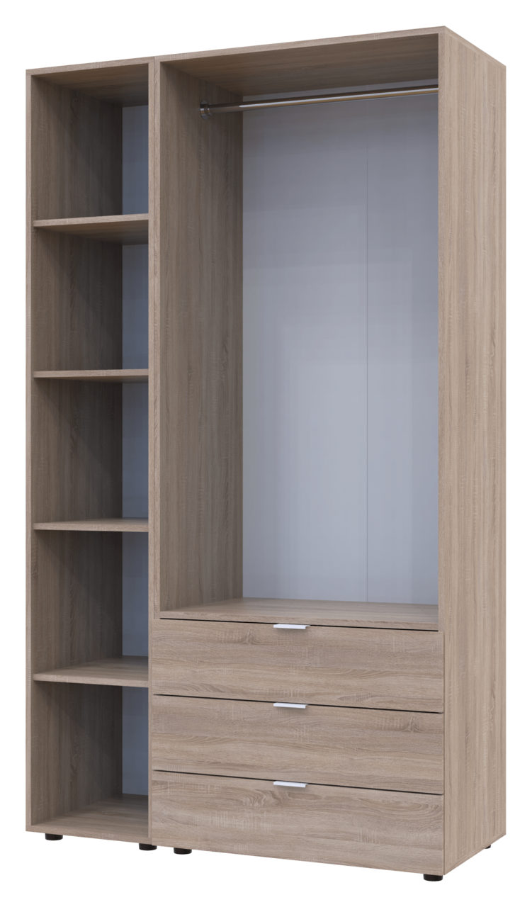 Комплект Doros Гелар з Етажеркою Дуб Сонома 2 ДСП 115.7х49.5х203.4 (42005041) 4