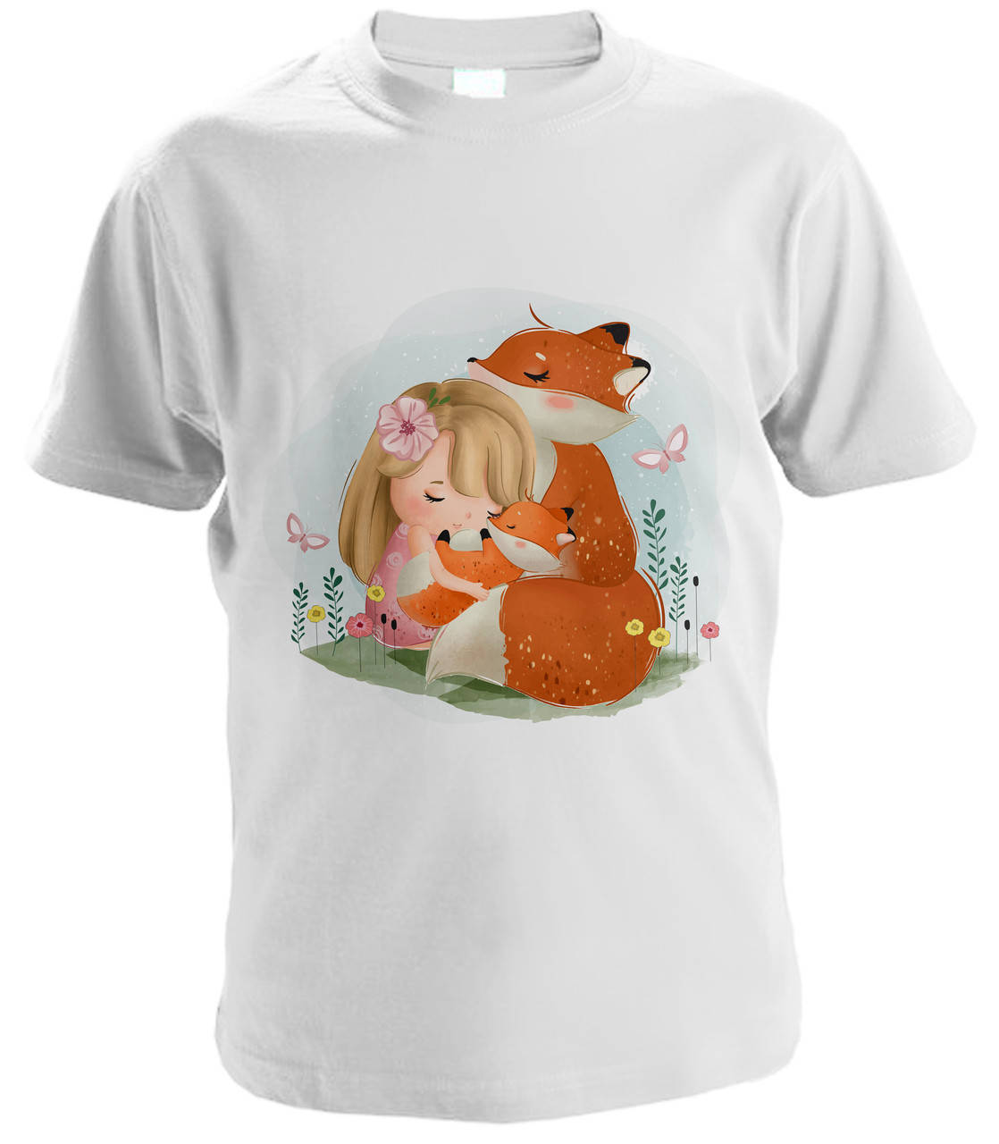 

Футболка детская с рисунком "Лисичка" 140