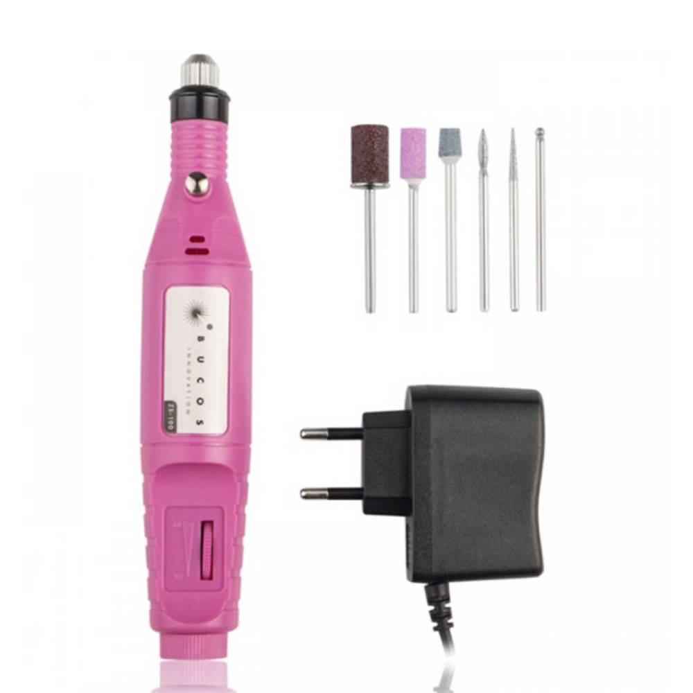 

Фрезер ручка для аппаратного маникюра и педикюра 20000 об/мин + фрезы в комплекте / Портативный фрезер ручка, Розовый