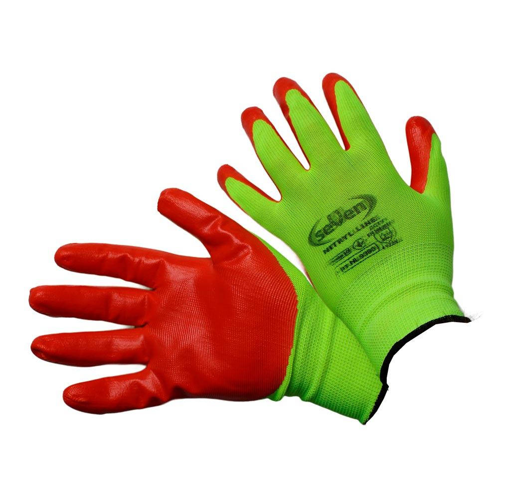 

Перчатки защитные SeVen 69390, салатовые, с нитриловым покрытием (XL)