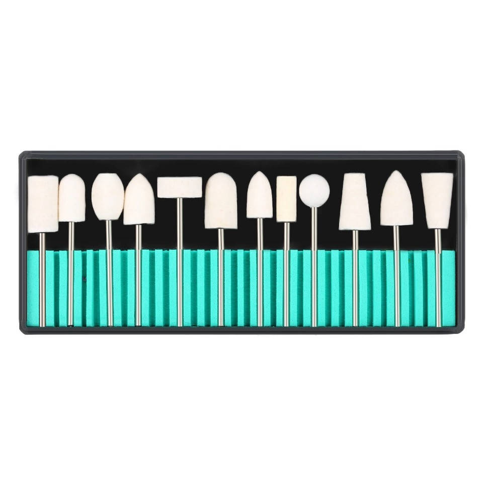 

Набор войлочных ( фетровых) насадок для фрезера, 12 шт.