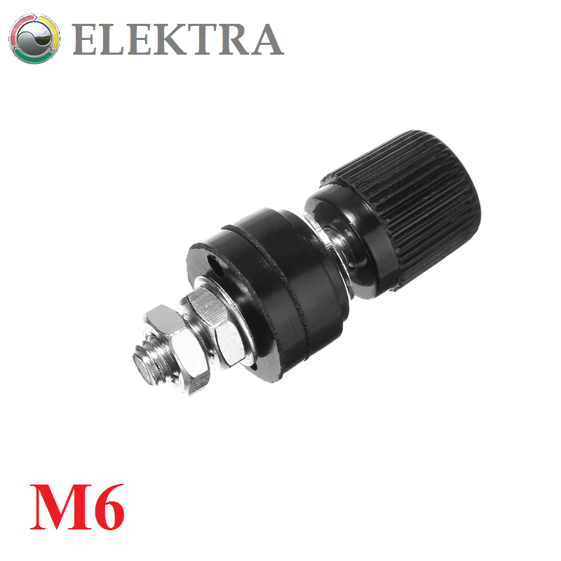 

Клемма силовая M6 (винт и гайки сталь)