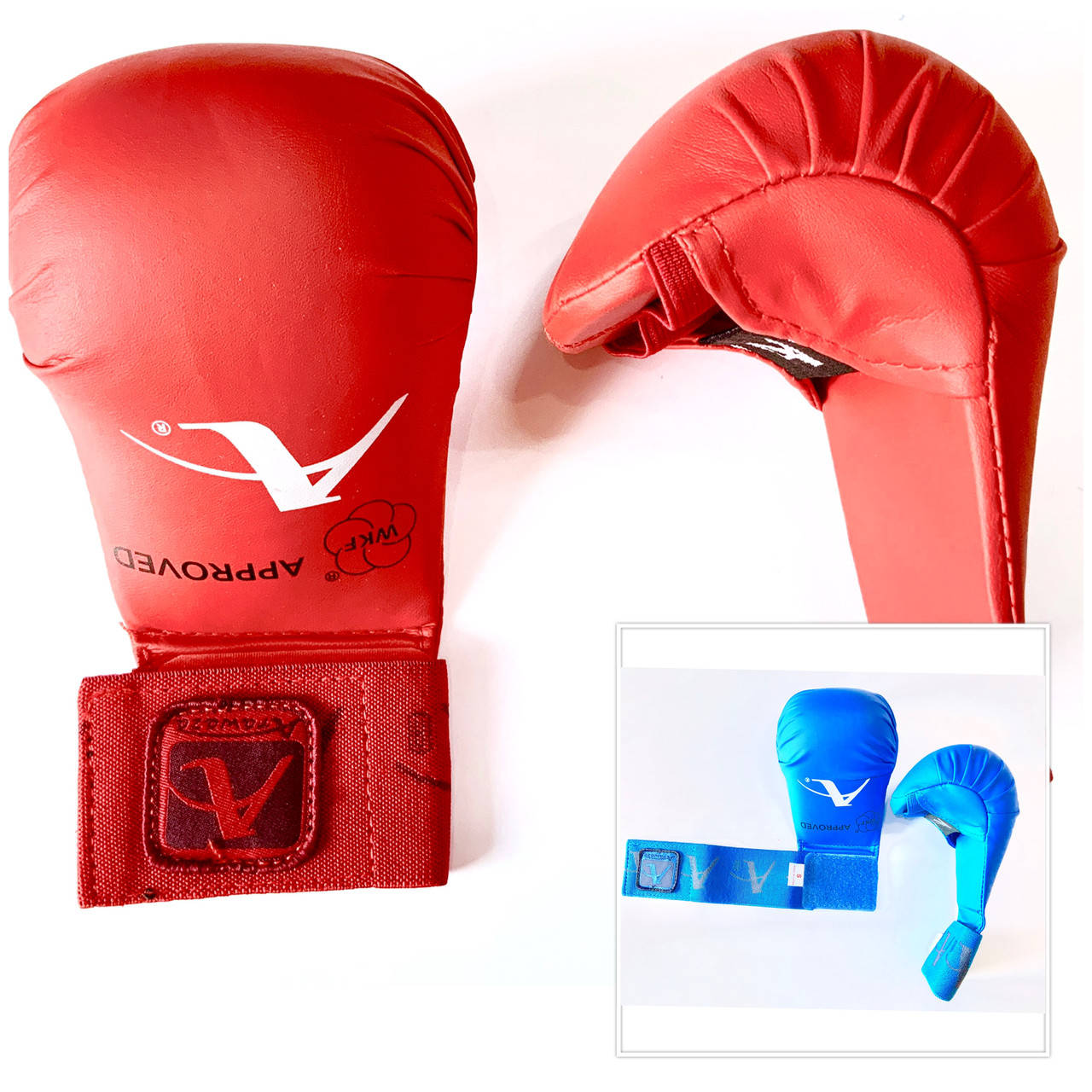 

Перчатки (накладки) для каратэ ARW WKF размер S, L красные, синие, Разные цвета