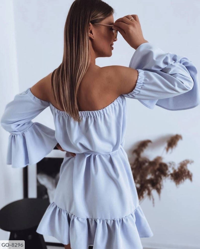 

Летнее платье с открытыми плечами