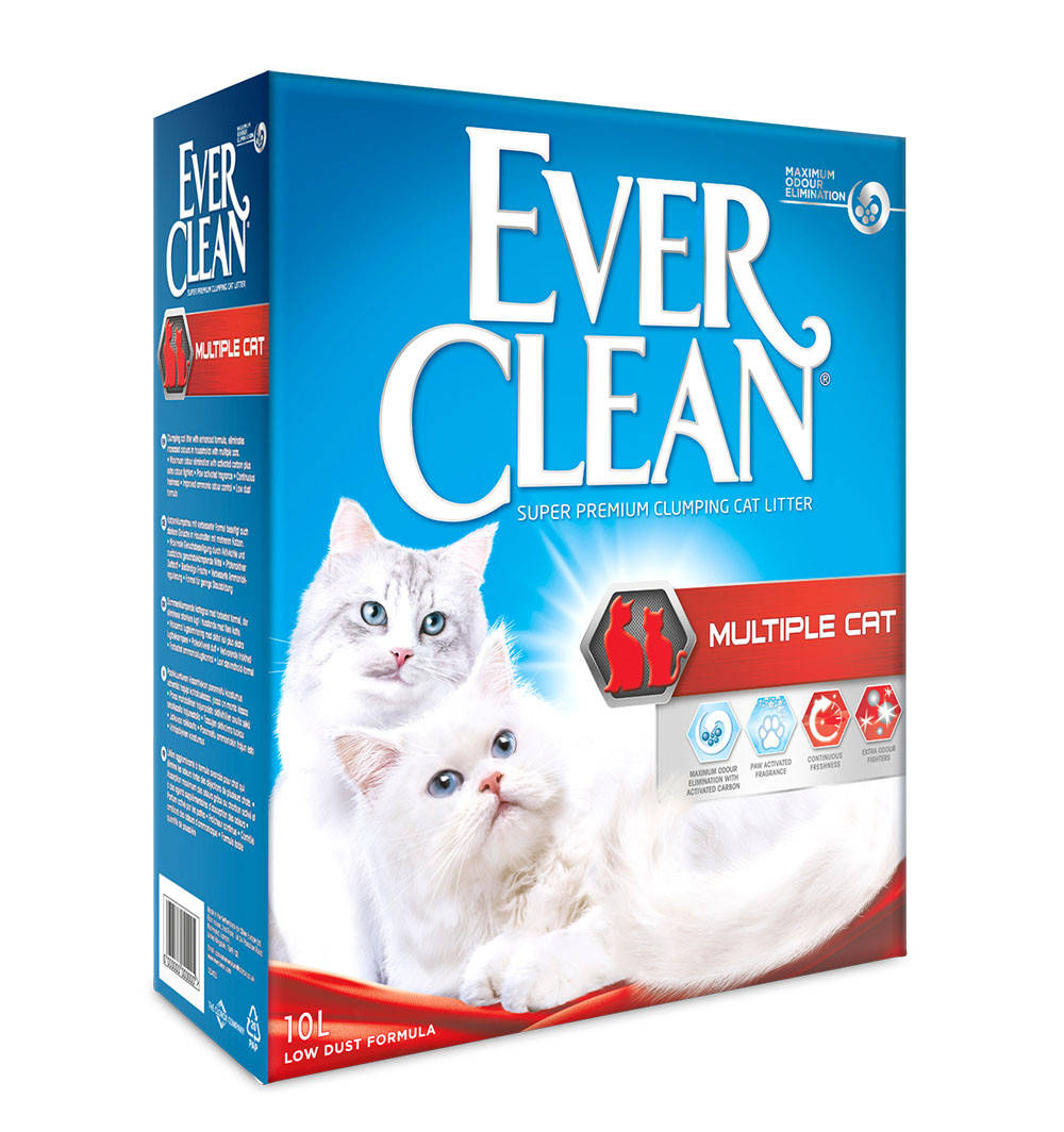 

Ever Clean Multiple Cat Комкующийся наполнитель, с гранулами силикагеля - 10л