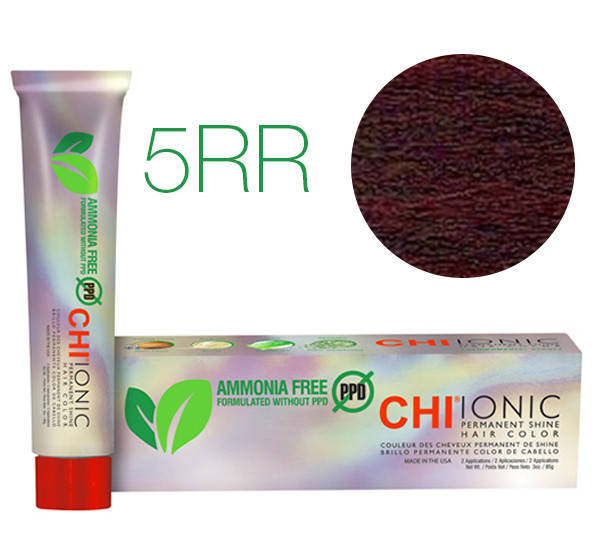 

Cтойкая безаммиачная краска для волос CHI Ionic 5RR (Средне-коричневый красный)