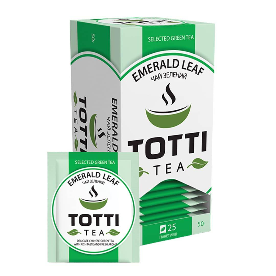 

Чай пакетированный Totti в индивидуальной упаковке Смарагдовий лист 25 шт.