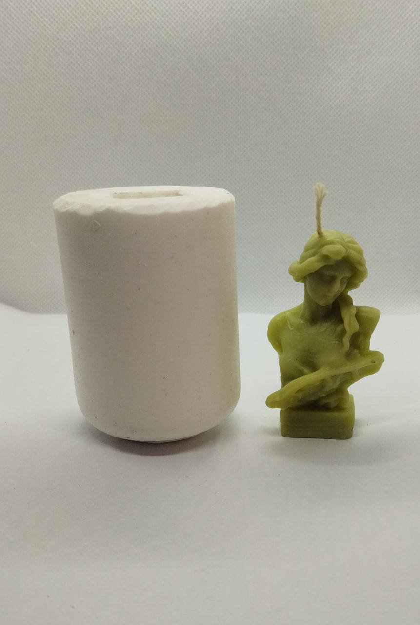 

Силиконовая форма для свечей и гипса Венера 7 см