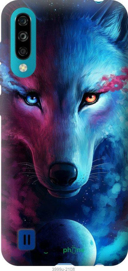 

Чехол на ZTE Blade A7 2020 Арт-волк "3999u-2108-56402", Розовый