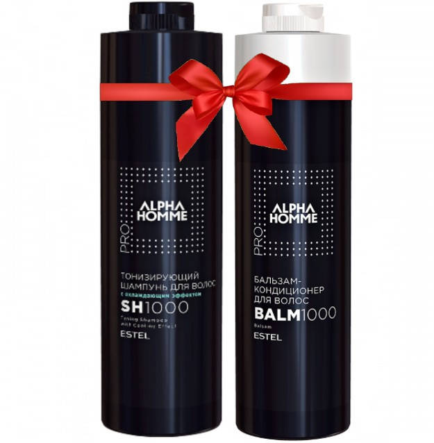 

Тонизирующий набор для мужчин (шампунь, бальзам) Estel Alpha Homme Pro Tonic 1000/1000 мл