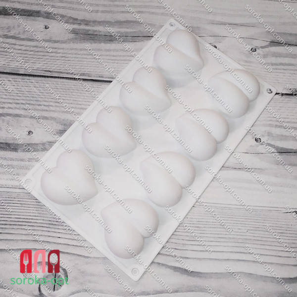 

ФОРМА ДЛЯ МУССОВЫХ ДЕСЕРТОВ "КАПЕЛЬКИ СЕРДЦА", Белый