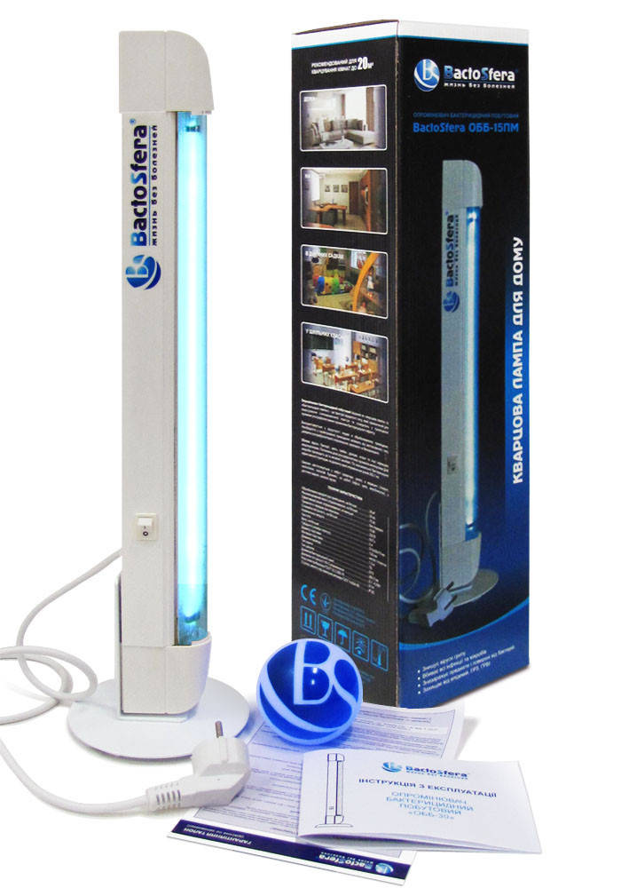

Бактерицидный облучатель Bactosfera OBB 15P озоновый 8000ч