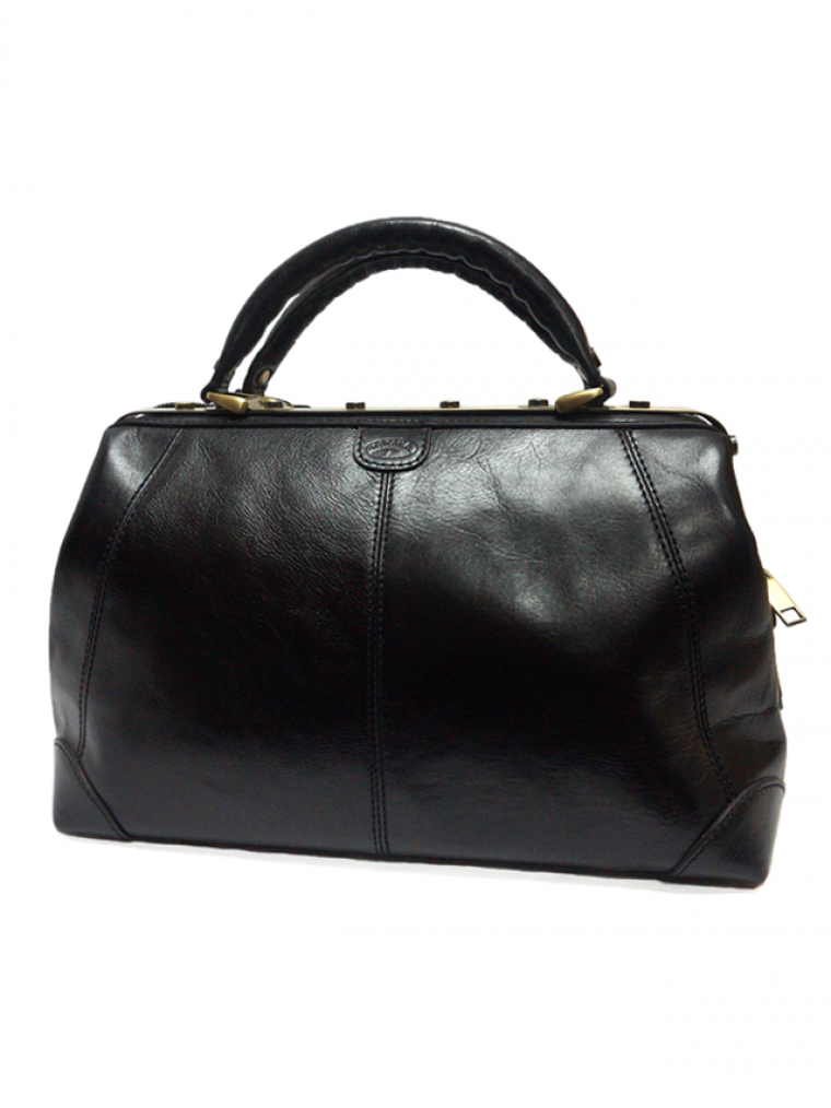 

Саквояж повседневный кожаный практичный стильный унисекс чёрный KATANA, Черный