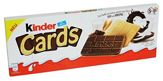 

Печенье Kinder Cards 128g