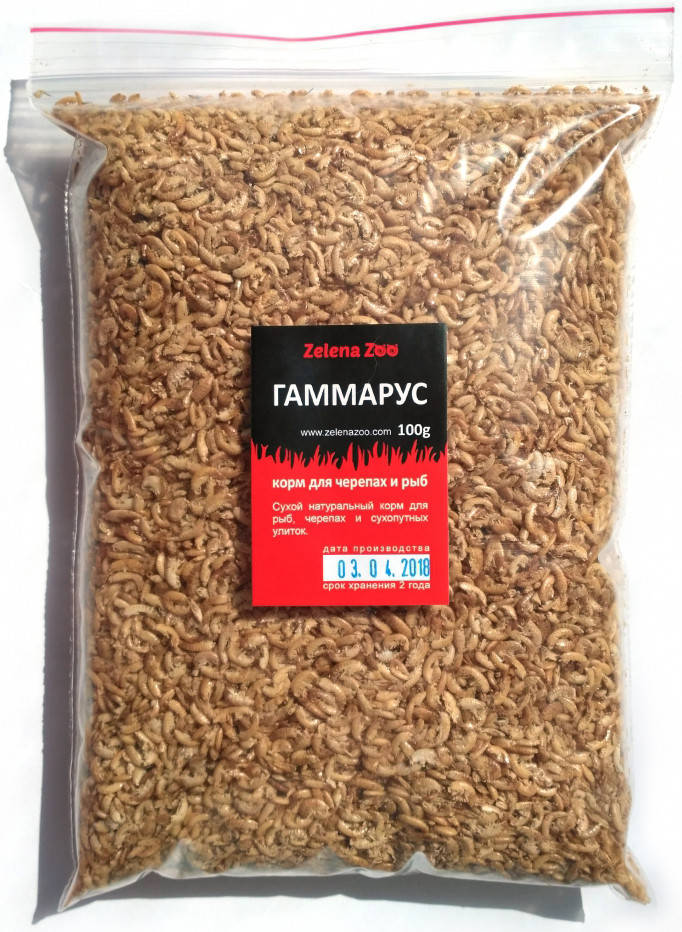 

ГАМАРУС корм для риб, черепах та равликів, 100 г