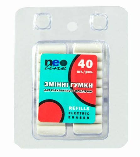 

Ластик запасной для электрического ластика Neo Line AXP-96663 40 штук, 597240