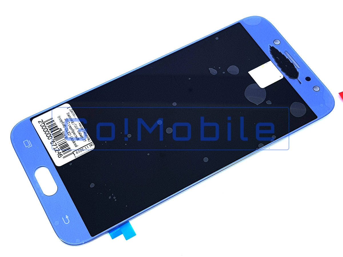 

Дисплей для Samsung J7 2017 (J730) с сенсором серебристый (голубой) OLED