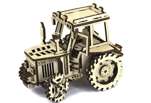 

Конструктор пазлы из дерева "трактор John Deere" развивающая игрушка для детей