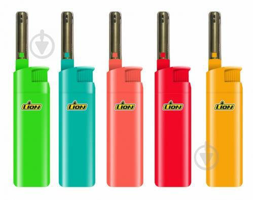 

Запальничка кухонна "Lion" з заправкою LP_8870 Коротка (Неон), пач.25шт.