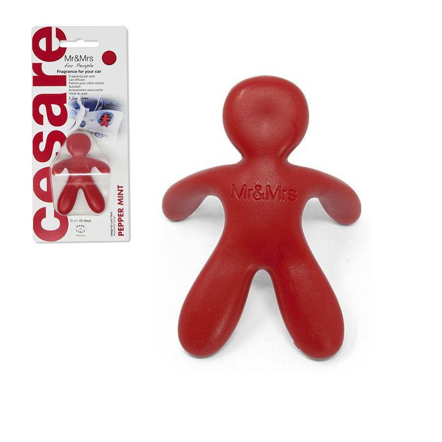 

Ароматизатор в машину человечек Mr&Mrs CESARE BLISTER Peppermint - Red