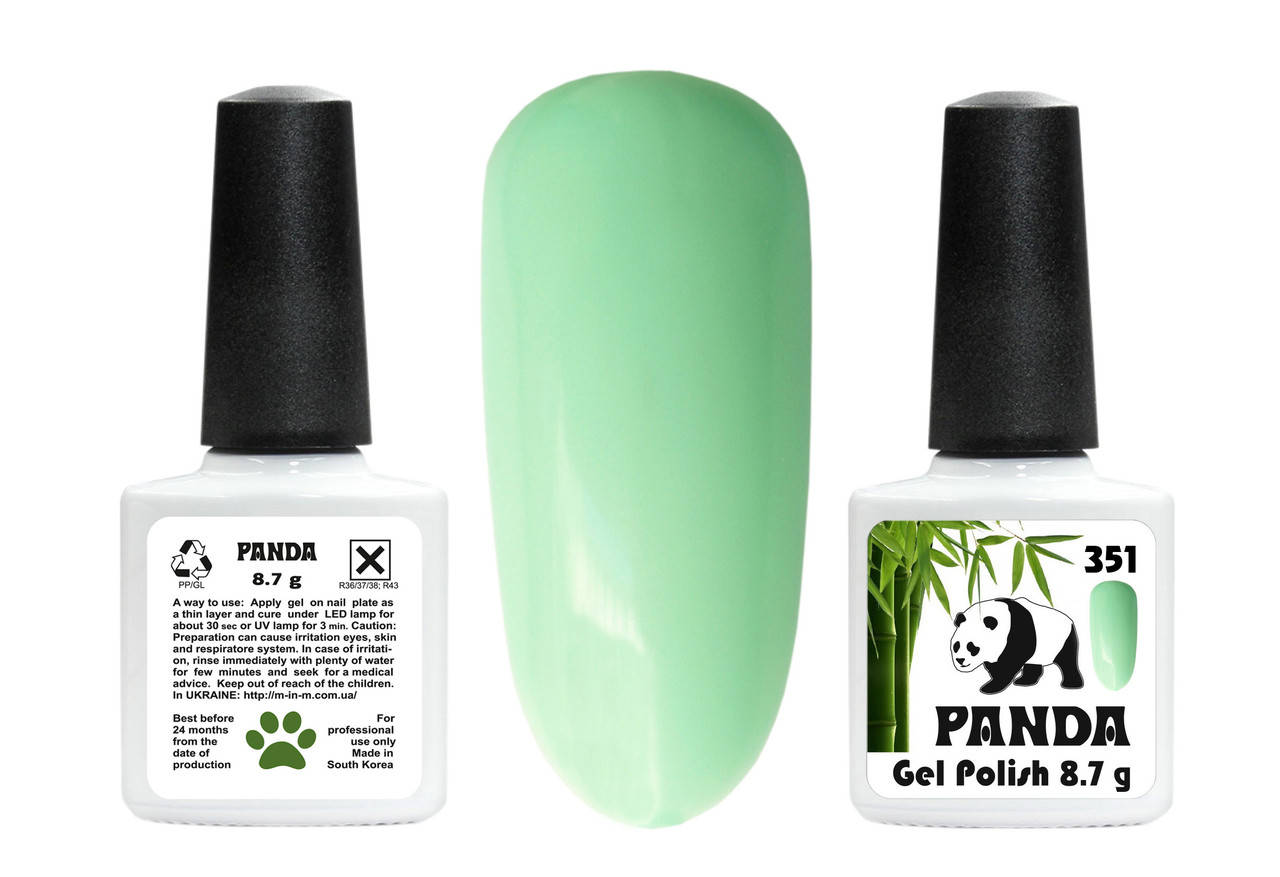 

Гель-лак PANDA 351 - М'ятний Зелений,8.7г