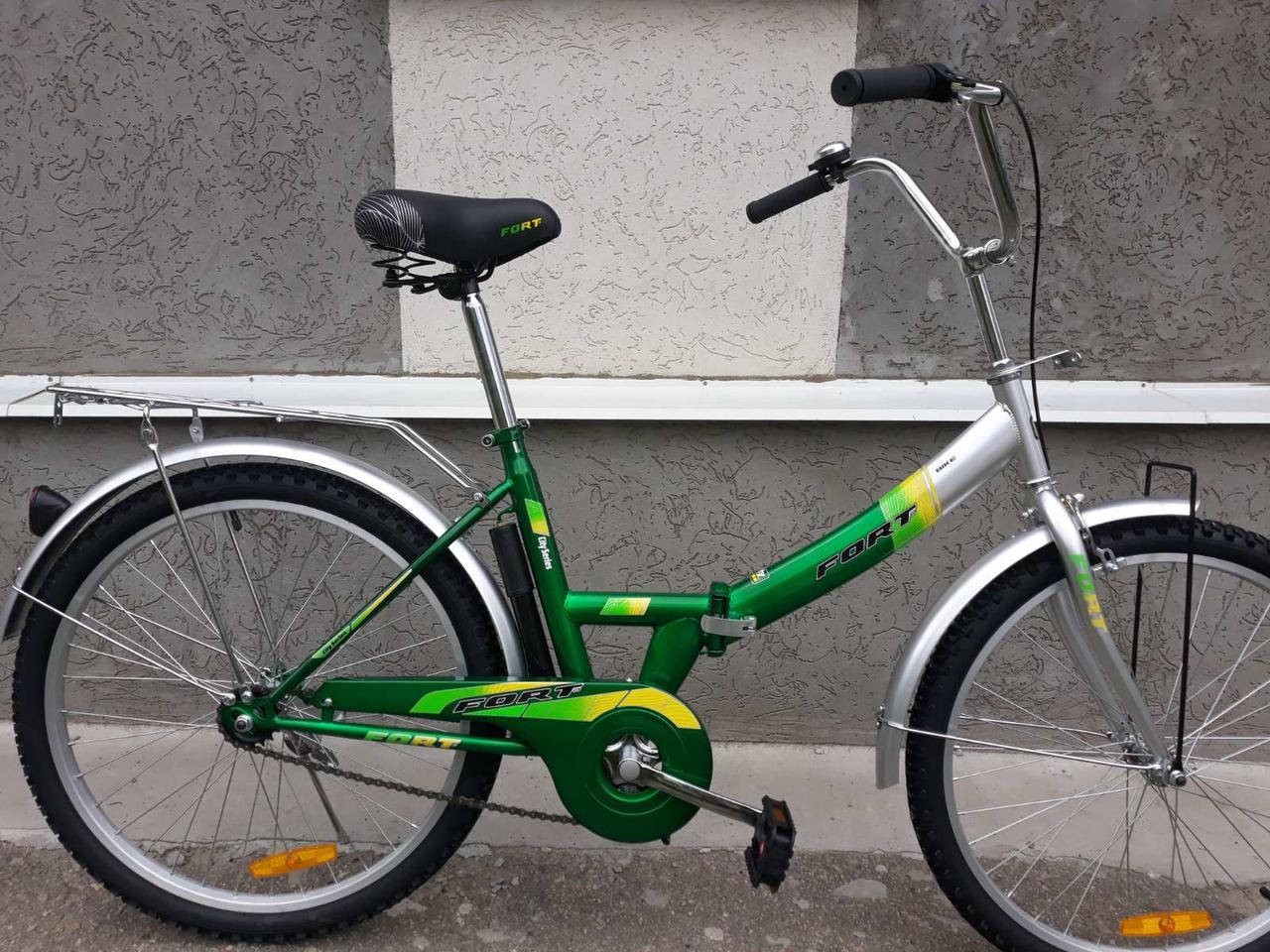 

Велосипед складной Fort Folding 24 V-brake- Салют+, Зелёный