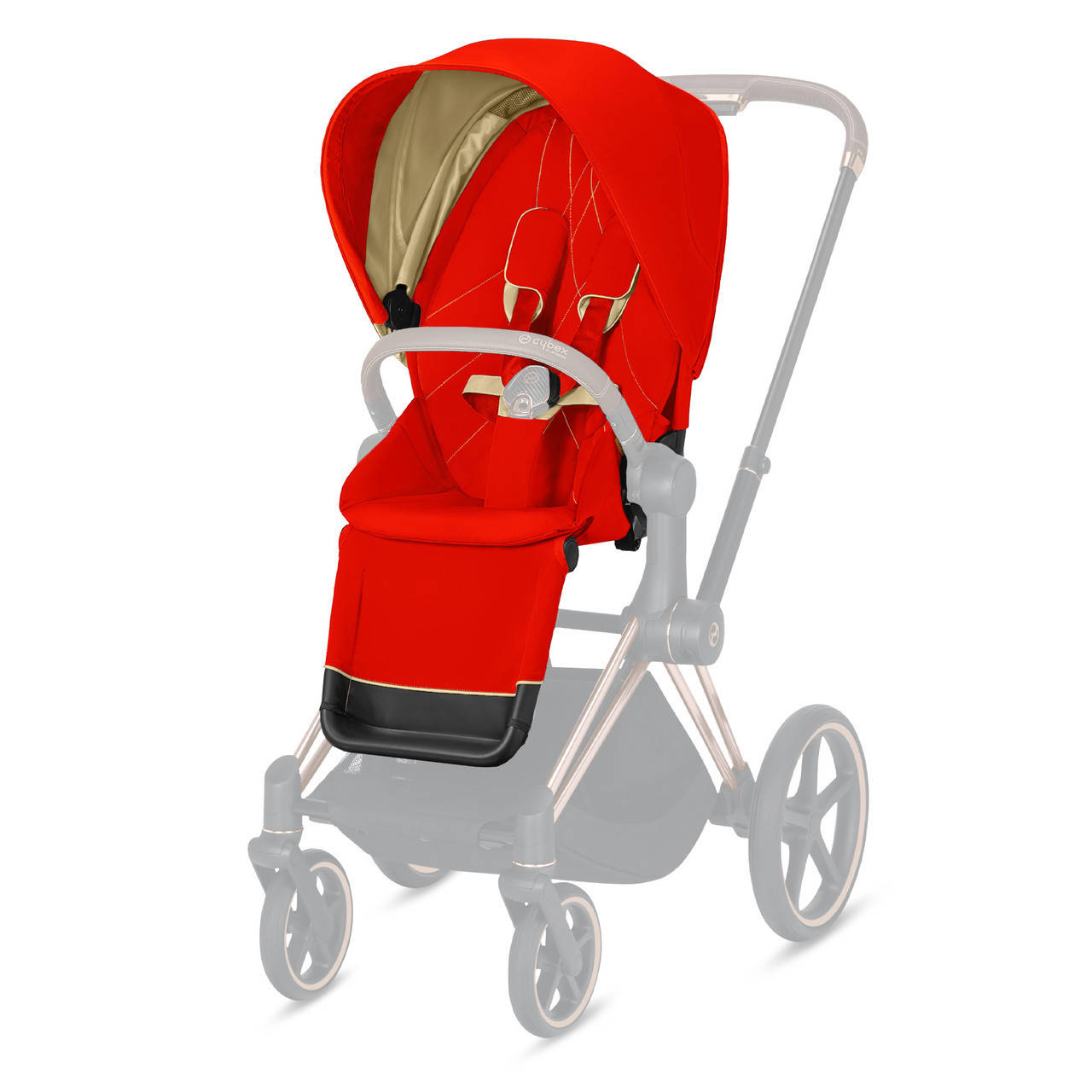 

Чехол тканевый для прогулочного блока Cybex Priam Autumn Gold burnt red, Красный