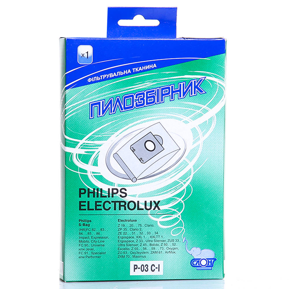 

Многоразовый пылесборник для пылесоса СЛОН P-03 С-I Philips / Electrolux