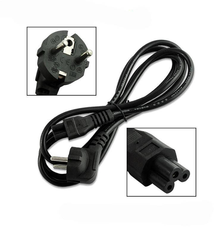 

Кабель питания шнур для ноутбука Cable for laptop POWERCORD, Черный