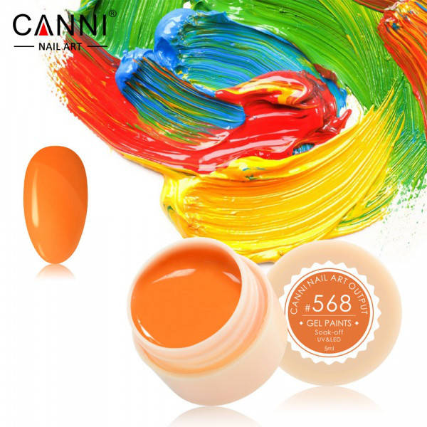

Гель-краска CANNI 568 ярко-оранжевая