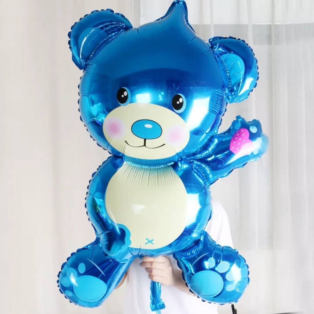 

Фольгированая фигура Мишка голубой Китай