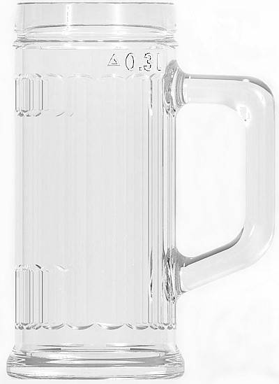 

Бокал стеклянный для пива Streak Beer Tankard 300мл. Uniglass