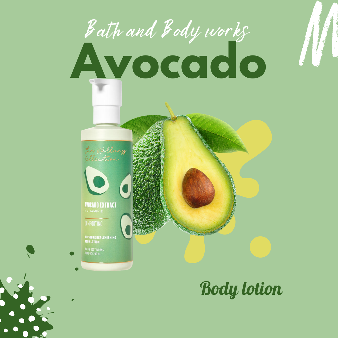 

Лосьон для тела с натуральным экстрактом авокадо BATH AND BODY WORKS