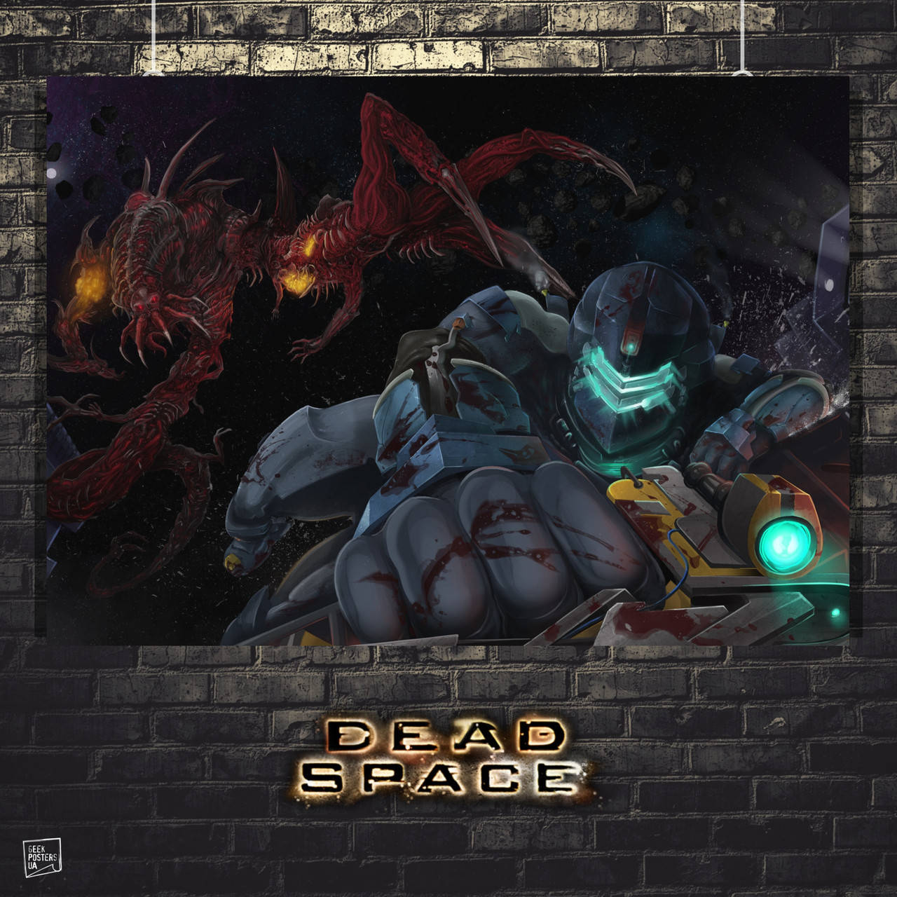 

Плакат "Мёртвый космос, Dead Space, Айзек Кларк в открытом космосе". Размер 60x37см (A2). Глянцевая бумага A3