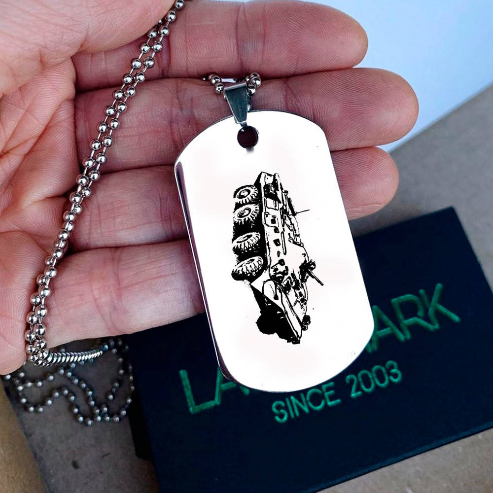 

Военный жетон с гравировкой из нержавеющей стали - БМП