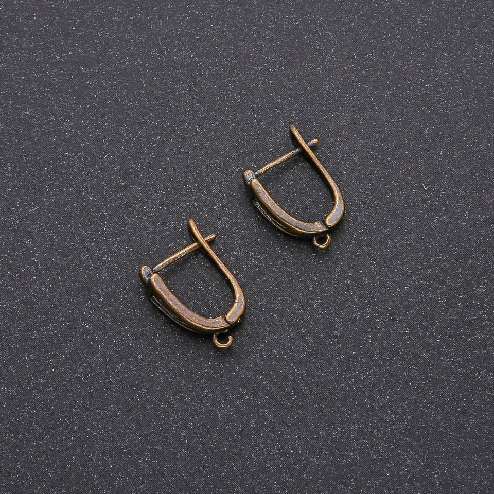 

Швензы для серег цвет металла бронза 16х12х5мм пара